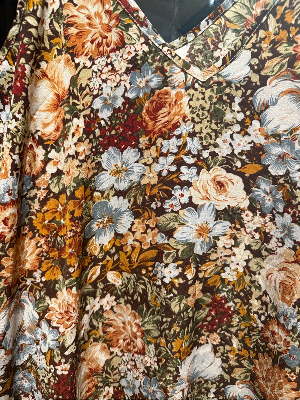 Floral Chiffon Mini Slip Dress Sheer Romantic Large - Picture 3 of 4